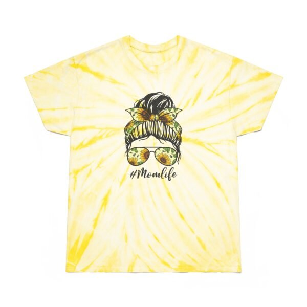 Sunflower Tie-Dye Tee, Cyclone, Mom Life Shirt, Mothers Day Gift, Yellow T-Shirt, Floral Top - Image 2