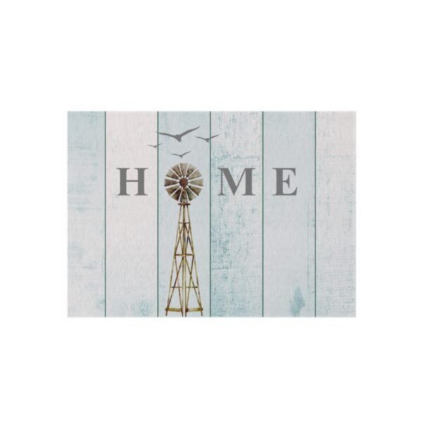 Windmill Farm Outdoor Rug Home Decor, Country Kitchen Mat, Farmhouse Entryway Rug, Rustic Barn Bedroom Carpet, Windmill Design Area Rug - Image 13