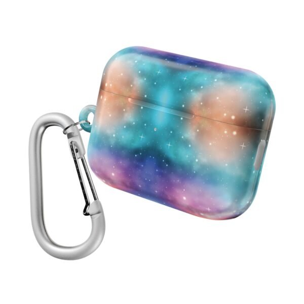 Galaxy AirPod Cases, Space Nebula Wireless Earphone Protective Cover, Celestial Theme Tech Accessories, Universe Print Earbud Holder, Starry - Image 3