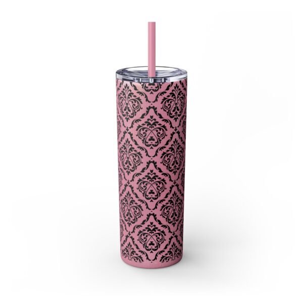 Glitter Skinny Tumbler, 20oz - Fancy Pattern, Beautiful Cup with Straw, Sparkly Drinkware Gift, Personalized Water Bottle, Custom Insulated - Image 39