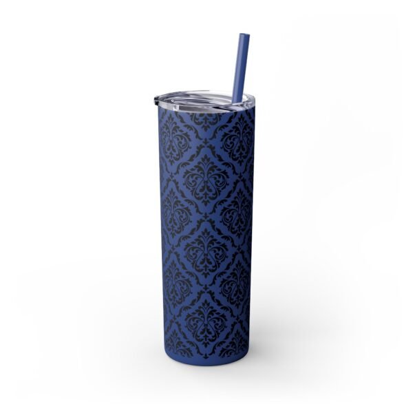 Glitter Skinny Tumbler, 20oz - Fancy Pattern, Beautiful Cup with Straw, Sparkly Drinkware Gift, Personalized Water Bottle, Custom Insulated - Image 30
