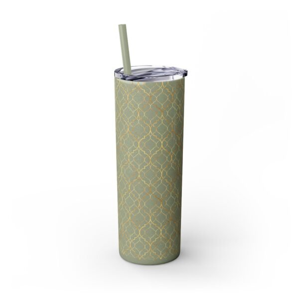Gold Fancy Pattern 20oz Tumbler, Glitter Options, Stainless Steel Cup for Coffee, Tea, Water - Great Gift Idea for Women, Birthday, - Image 16