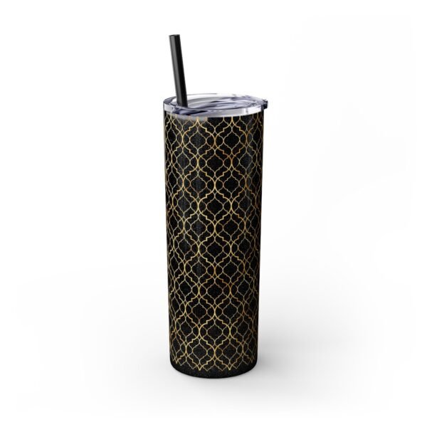 Gold Fancy Pattern 20oz Tumbler, Glitter Options, Stainless Steel Cup for Coffee, Tea, Water - Great Gift Idea for Women, Birthday, - Image 8