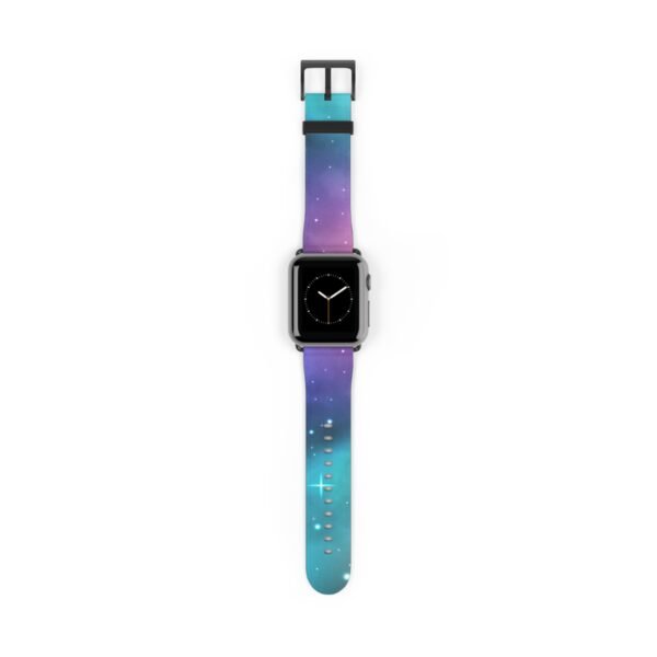 Galaxy Watch Band, Space Nebula Apple Band, Universe Theme Wristband, Blue Purple Strap, Starry Night Accessory, Celestial Gift - Image 2
