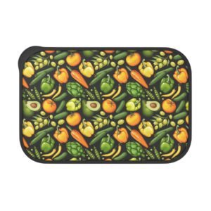 Lunch Box, Veggie Pattern Bento Box with Utensils, Japanese Style Lunch Container, Food Storage Container, Eco-Friendly Meal Prep Box,