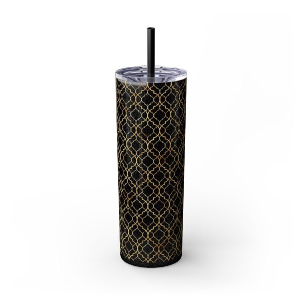 Gold Fancy Pattern 20oz Tumbler, Glitter Options, Stainless Steel Cup for Coffee, Tea, Water - Great Gift Idea for Women, Birthday, - Image 5
