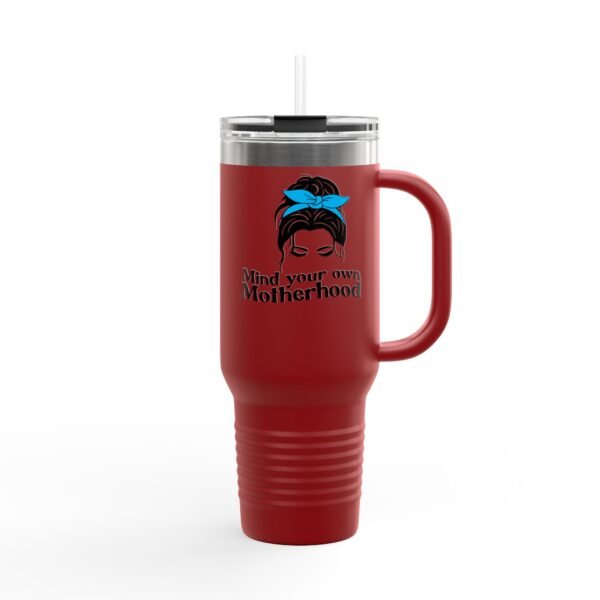 Motherhood Insulated Travel Mug, 40oz - Mind Your Own - Mothers Day Gift, Tumbler Cup, Mom Gift, Cute Funny Mug, Mom Birthday Present - Image 10