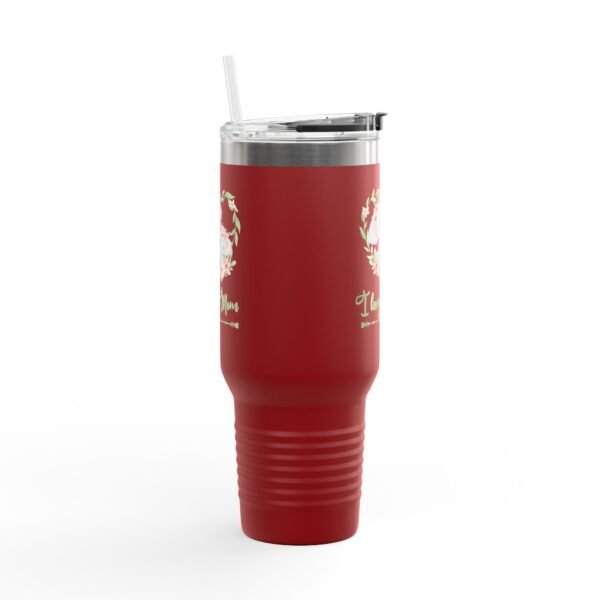 Elephant I Love You Mom 40oz Insulated Travel Mug, Mothers Day Tumbler, Cute Animal Gift, Large Coffee Cup, Stainless Steel Thermos - Image 5