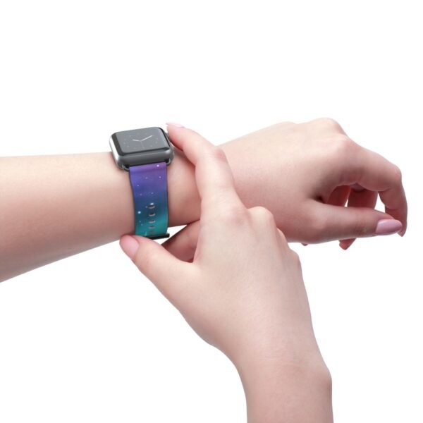 Galaxy Watch Band, Space Nebula Apple Band, Universe Theme Wristband, Blue Purple Strap, Starry Night Accessory, Celestial Gift - Image 4
