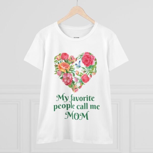 Mothers Day My Favorite People Call Me Mom Tee, Women's Tshirt Gift Idea, Cute Mom Shirt, Mother's Day Gift from Daughter, Mom Life Tee, - Image 3
