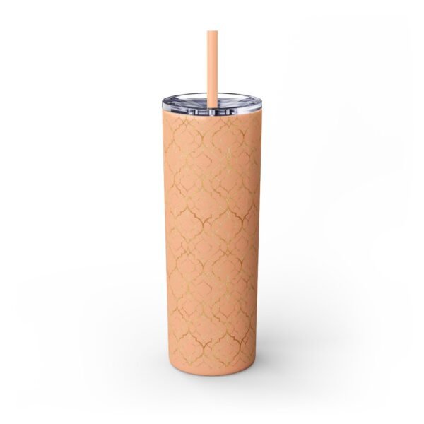 Gold Fancy Pattern 20oz Tumbler, Glitter Options, Stainless Steel Cup for Coffee, Tea, Water - Great Gift Idea for Women, Birthday, - Image 11