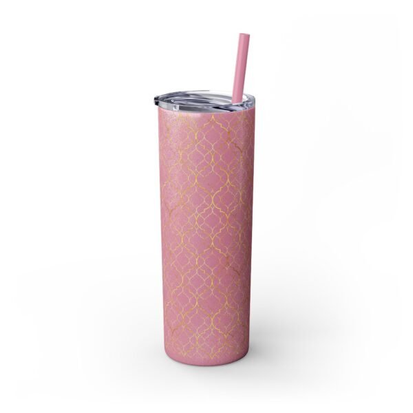 Gold Fancy Pattern 20oz Tumbler, Glitter Options, Stainless Steel Cup for Coffee, Tea, Water - Great Gift Idea for Women, Birthday, - Image 38