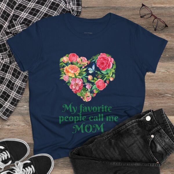 Mothers Day My Favorite People Call Me Mom Tee, Women's Tshirt Gift Idea, Cute Mom Shirt, Mother's Day Gift from Daughter, Mom Life Tee, - Image 12