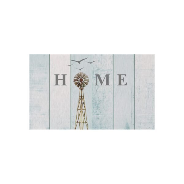Windmill Farm Outdoor Rug Home Decor, Country Kitchen Mat, Farmhouse Entryway Rug, Rustic Barn Bedroom Carpet, Windmill Design Area Rug - Image 5