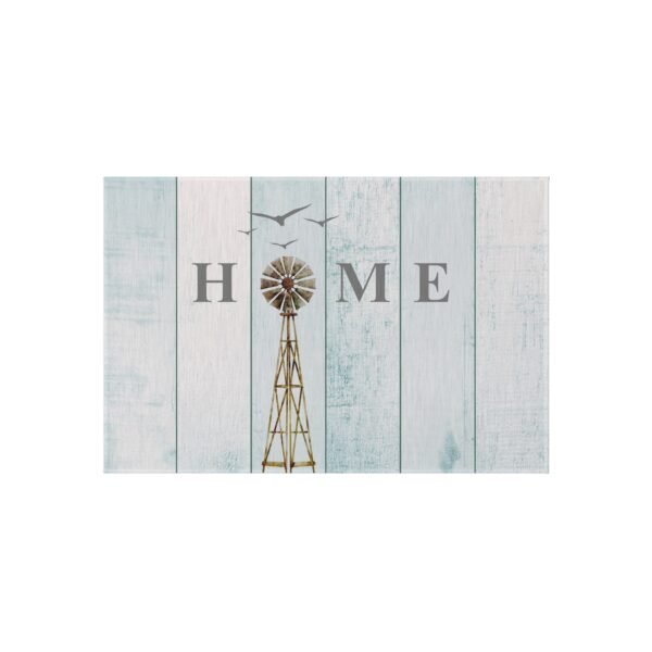 Windmill Farm Outdoor Rug Home Decor, Country Kitchen Mat, Farmhouse Entryway Rug, Rustic Barn Bedroom Carpet, Windmill Design Area Rug