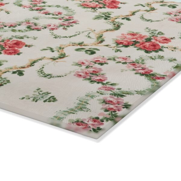 Rose Vine Glass Cutting Board, Floral Kitchen Decor, Spring Home Gift, Mother's Day Present, Cooking Utensil - Image 4