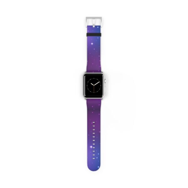Galaxy Watch Band, Space Theme Apple Watch Strap, Nebula Pattern Wristband, Cosmic Design Replacement Band, Trendy Galaxy Print Accessory, - Image 13