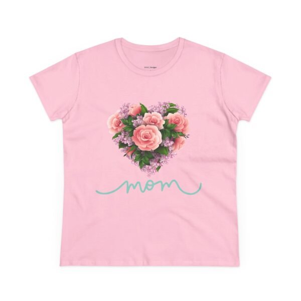 Mothers Day Floral Heart Women's Tee, Mom Shirt, Cotton Top, Gift for Her, Flower Graphic T-Shirt - Image 30