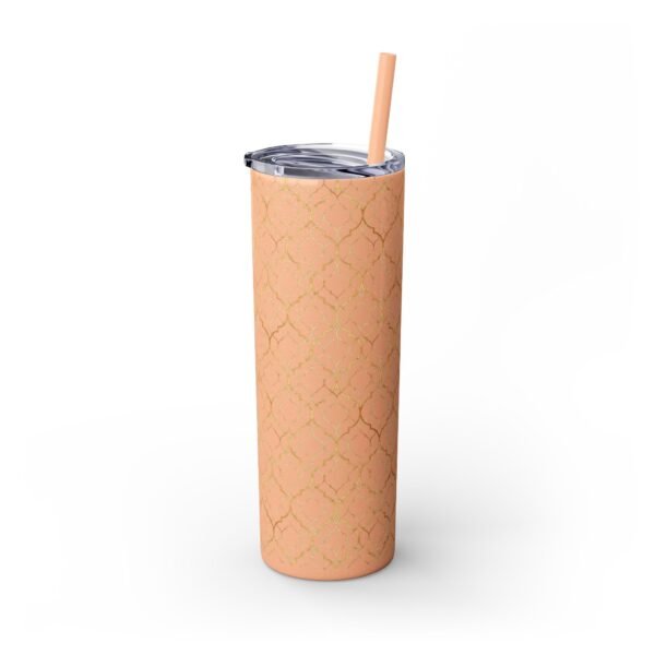 Gold Fancy Pattern 20oz Tumbler, Glitter Options, Stainless Steel Cup for Coffee, Tea, Water - Great Gift Idea for Women, Birthday, - Image 10
