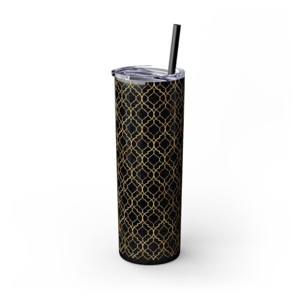 Gold Fancy Pattern 20oz Tumbler, Glitter Options, Stainless Steel Cup for Coffee, Tea, Water - Great Gift Idea for Women, Birthday, - Image 6