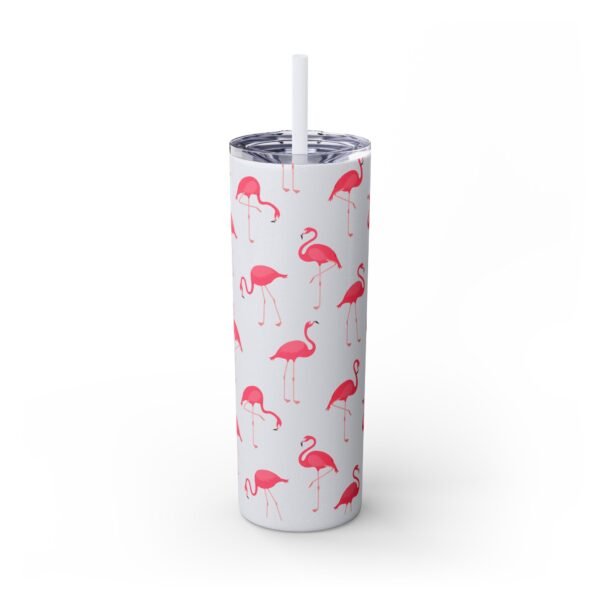 Flamingo Glitter Tumbler, 20oz - Perfect for Beach Trips, Skinny Cup with Straw, Summer Travel Mug, Tropical Drink Container, Custom - Image 21