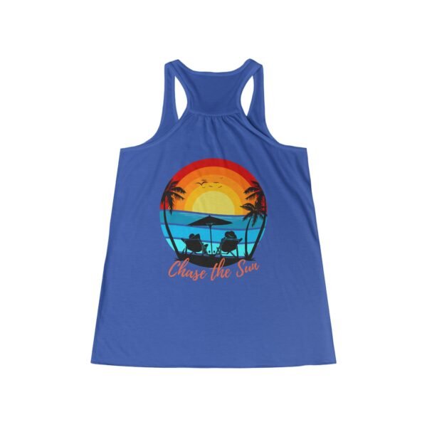 Ocean-holic Chase the Sun Women's Tank, Summer Beach Top, Flowy Racerback Shirt, Vacation Gift, Ocean Lover Apparel - Image 17