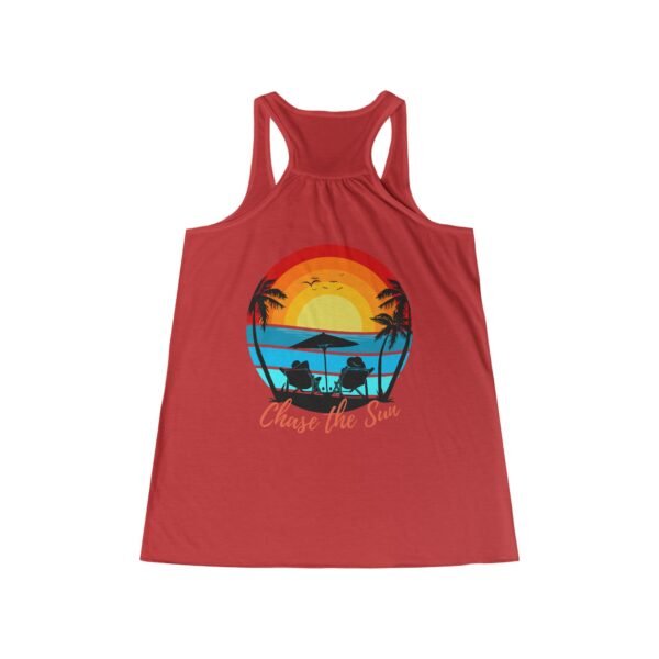Ocean-holic Chase the Sun Women's Tank, Summer Beach Top, Flowy Racerback Shirt, Vacation Gift, Ocean Lover Apparel - Image 21