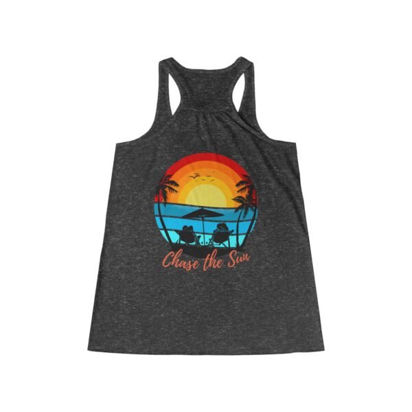 Ocean-holic Chase the Sun Women's Tank, Summer Beach Top, Flowy Racerback Shirt, Vacation Gift, Ocean Lover Apparel - Image 19