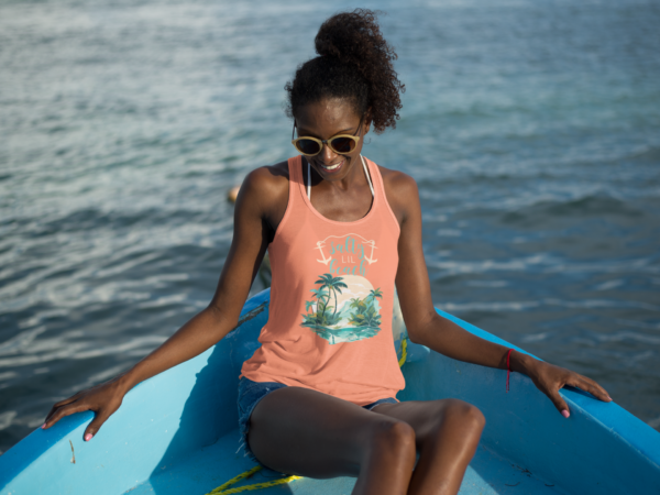 Salty Lil Beach Women's Ideal Racerback Tank, Summer Tank Top, Beach Tank, Racerback Tank, Women's Tank Top - Image 3