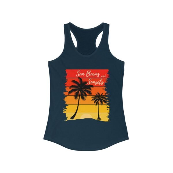 Sunburns and Sunsets Summer Racerback Tank Top, Beach Vacation Tee, Sleeveless Shirt, Women's Graphic Tank, Boho Chic Top - Image 20