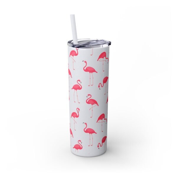Flamingo Glitter Tumbler, 20oz - Perfect for Beach Trips, Skinny Cup with Straw, Summer Travel Mug, Tropical Drink Container, Custom - Image 24