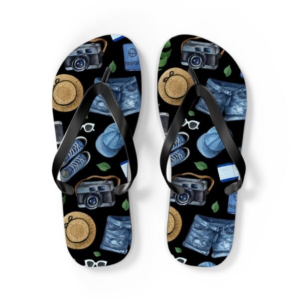 Vacation Pattern Flip Flops, Beach Summer Shoes - Image 9