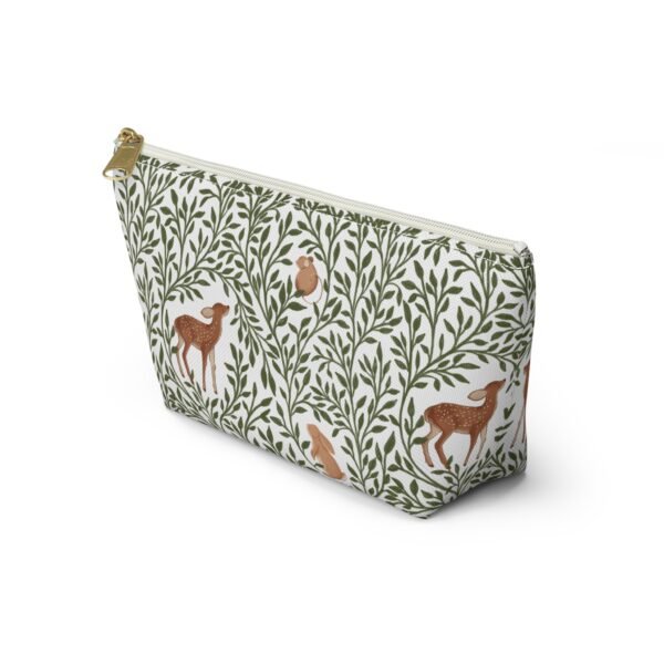 Forest Animal Pattern Accessory Pouch, T-Bottom Bag for Travel Organizing, Zipper Pouch, Small Makeup Bag, Toiletry Organizer, Cute Animal - Image 15