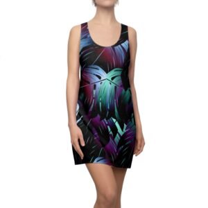 Hawaiian pattern Women's Cut & Sew Racerback Dress
