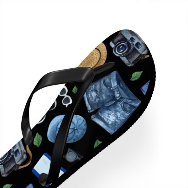 Vacation Pattern Flip Flops, Beach Summer Shoes - Image 4