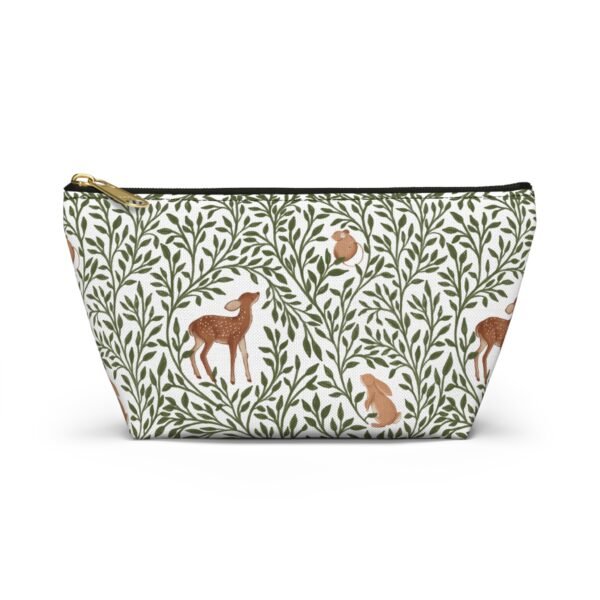 Forest Animal Pattern Accessory Pouch, T-Bottom Bag for Travel Organizing, Zipper Pouch, Small Makeup Bag, Toiletry Organizer, Cute Animal - Image 9