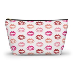 Lipstick Lips Accessory Pouch, Makeup Bag, Cosmetic Case, Travel Organizer, Gift for Her