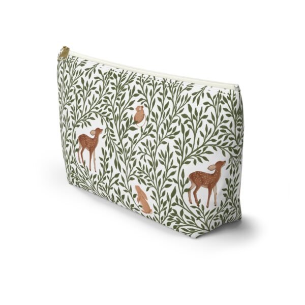 Forest Animal Pattern Accessory Pouch, T-Bottom Bag for Travel Organizing, Zipper Pouch, Small Makeup Bag, Toiletry Organizer, Cute Animal - Image 7