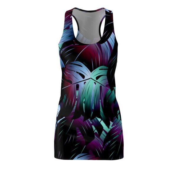 Hawaiian pattern Women's Cut & Sew Racerback Dress - Image 3