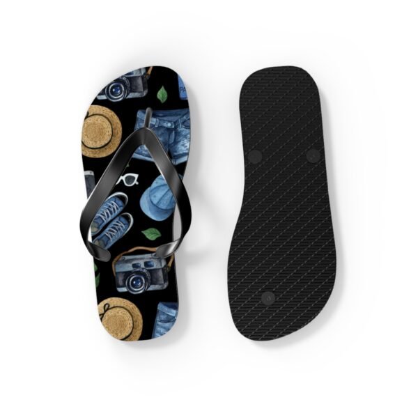 Vacation Pattern Flip Flops, Beach Summer Shoes - Image 3