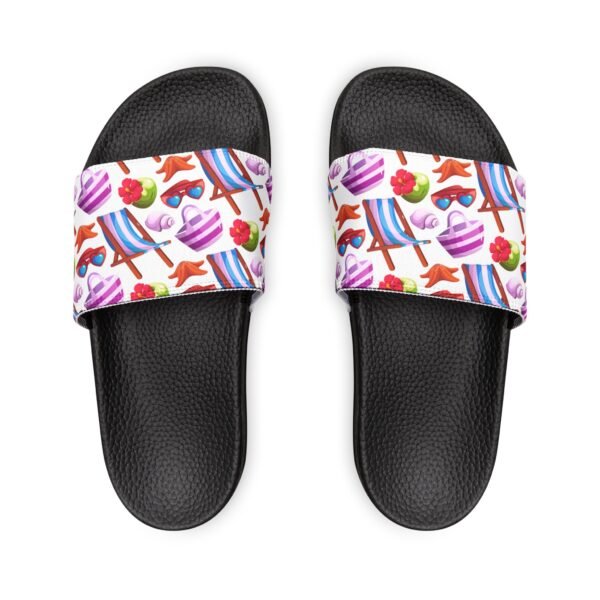 Beach Pattern Sandals, Summer Flip-Flops - Image 3
