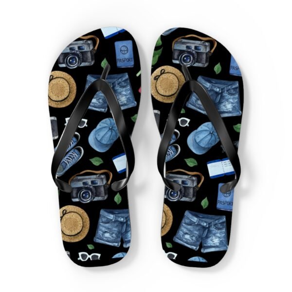 Vacation Pattern Flip Flops, Beach Summer Shoes - Image 14