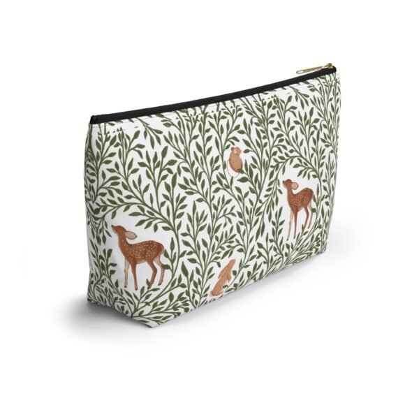 Forest Animal Pattern Accessory Pouch, T-Bottom Bag for Travel Organizing, Zipper Pouch, Small Makeup Bag, Toiletry Organizer, Cute Animal - Image 4