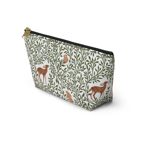 Forest Animal Pattern Accessory Pouch, T-Bottom Bag for Travel Organizing, Zipper Pouch, Small Makeup Bag, Toiletry Organizer, Cute Animal - Image 11
