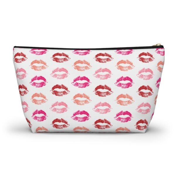 Lipstick Lips Accessory Pouch, Makeup Bag, Cosmetic Case, Travel Organizer, Gift for Her - Image 2