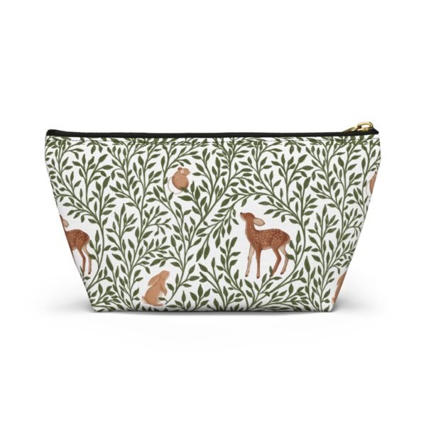 Forest Animal Pattern Accessory Pouch, T-Bottom Bag for Travel Organizing, Zipper Pouch, Small Makeup Bag, Toiletry Organizer, Cute Animal - Image 10