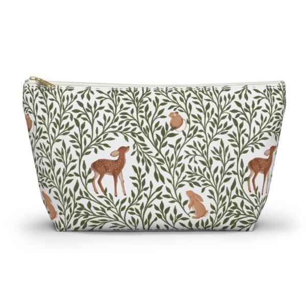 Forest Animal Pattern Accessory Pouch, T-Bottom Bag for Travel Organizing, Zipper Pouch, Small Makeup Bag, Toiletry Organizer, Cute Animal - Image 5