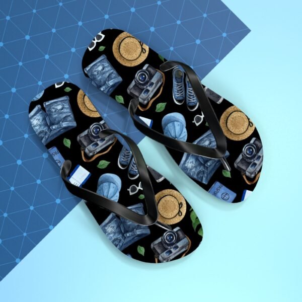 Vacation Pattern Flip Flops, Beach Summer Shoes - Image 13
