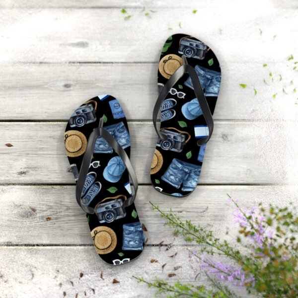 Vacation Pattern Flip Flops, Beach Summer Shoes - Image 12