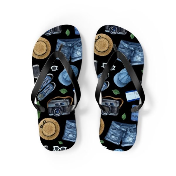 Vacation Pattern Flip Flops, Beach Summer Shoes - Image 5